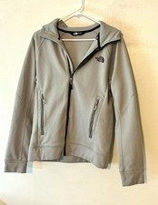 The North Face Men's Gray Fleece Full Zip Hooded Hoodie Pockets Solid S