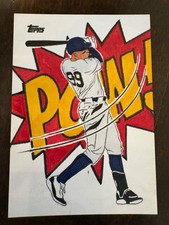 2025 Topps Baseball Aaron Judge Original Sketch Card 1/1 Artist Sutphin Signed
