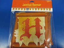 Buried Treasure Pirate Caribbean Kids Birthday Party Decoration Jointed Banner
