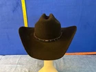 Justin Black XX 100% Wool Cowboy Western Hat Men's 7 1/4