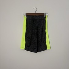 Tek Gear Boys Athletic Shorts Size 10/12 Grey Green Gym Sports P6