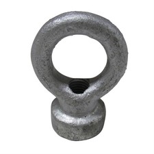 Wire Fencing Galvanised Eye Nut 10MM (M10 Wire Strainer Post Loop Ring)
