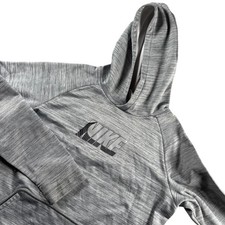 Nike Boys Gray Therma-FIT Space Dye Pullover Hoodie Kids XL 2408