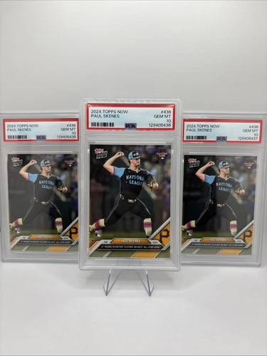 2024 Topps Now Paul Skenes RC PSA 10 #436 X3