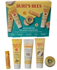 Burt s Bees Essential 5 Piece Travel Size Normal to Dry Skin Body Care Kit NEW