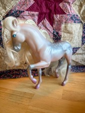 Vintage 1987 Kenner Fashion Star Fillies Chloe Originals Dappled Gray Horse Read