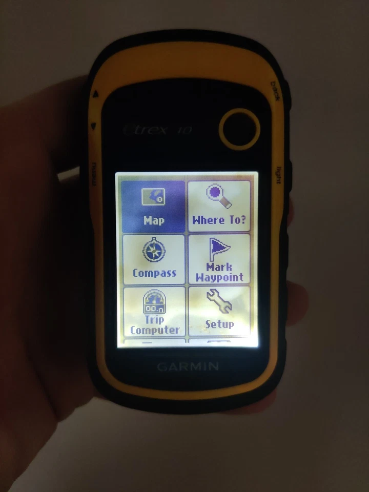 Receptor GPS portátil Garmin eTrex 10 2,2 pulgadas probado funcionando algunos problemas de pantalla Foto 3 de 4
