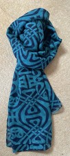 Image of BIBA Women’s Lightweight Blue Iconic Print Women’s Scarf NEW NO TAGS