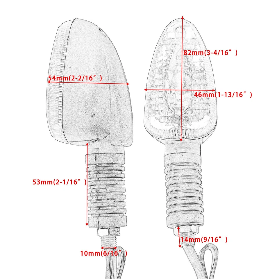 Luces intermitentes para BMW K1200 GT 2002-05 y K1200 RS 1996-05 y R 850 R 1996-97 Foto 3 de 4