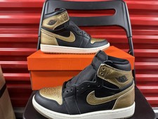 DZ5485-071 Nike Air Jordan 1 Retro High OG Black and Gold Men's 6.5