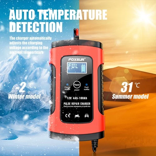 12V Car Auto Motorcycle Battery Maintainer Float Trickle Tender Maintainer NEW - Picture 5 of 13