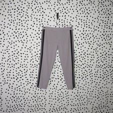 Vince Light Gray Tuxedo Stripe Wool Blend Mid Rise Trouser Pants Size 6