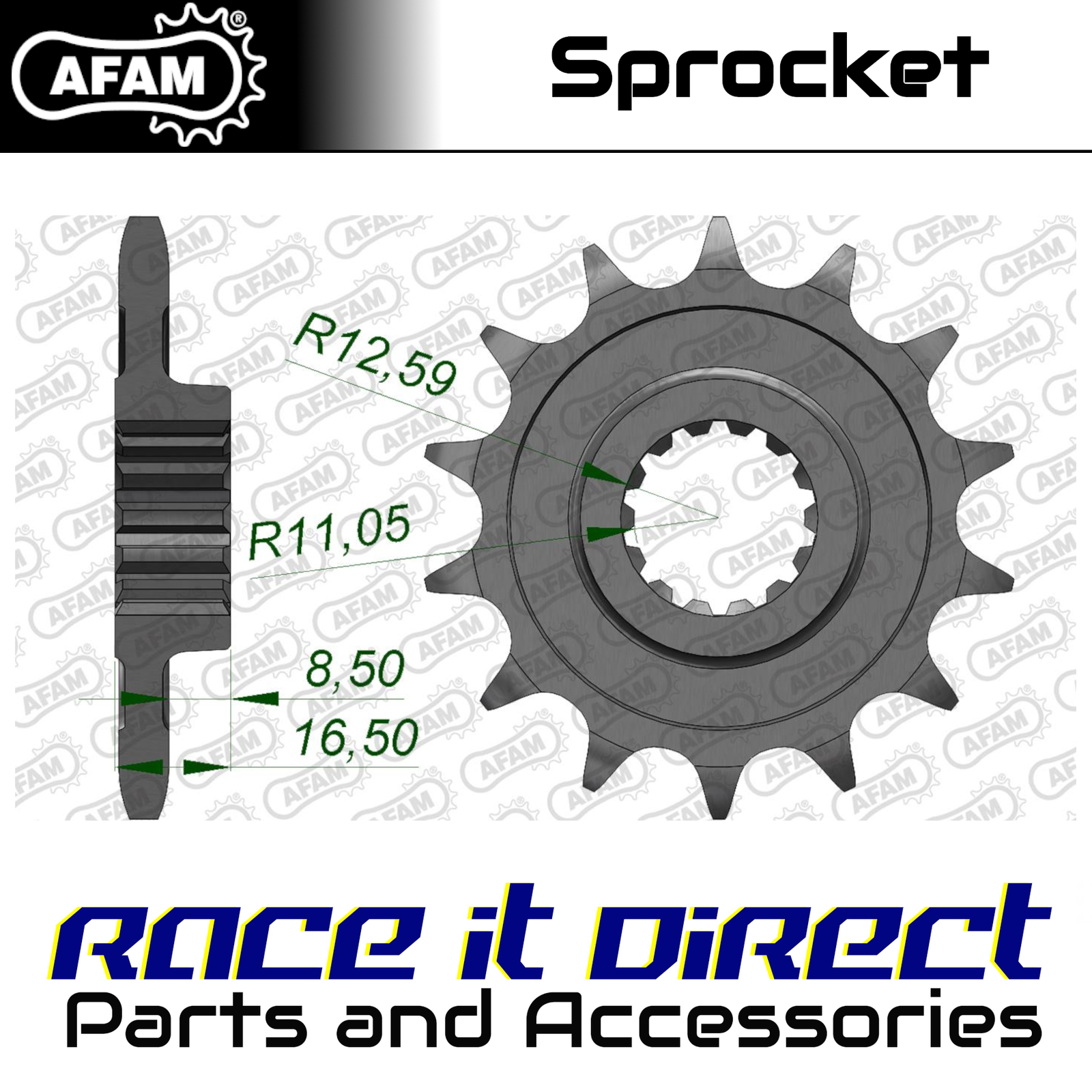 Sprocket for DUCATI 1260 Diavel Lamborghini 2021 15T Front AFAM