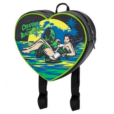 Authentic Rock Robel Creature From The Black Lagoon Damsel Heart Backpack NEW