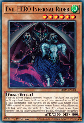 EVIL HERO INFERNAL RIDER - SUDA-EN003 - COMMON - 1ST EDITION - NM