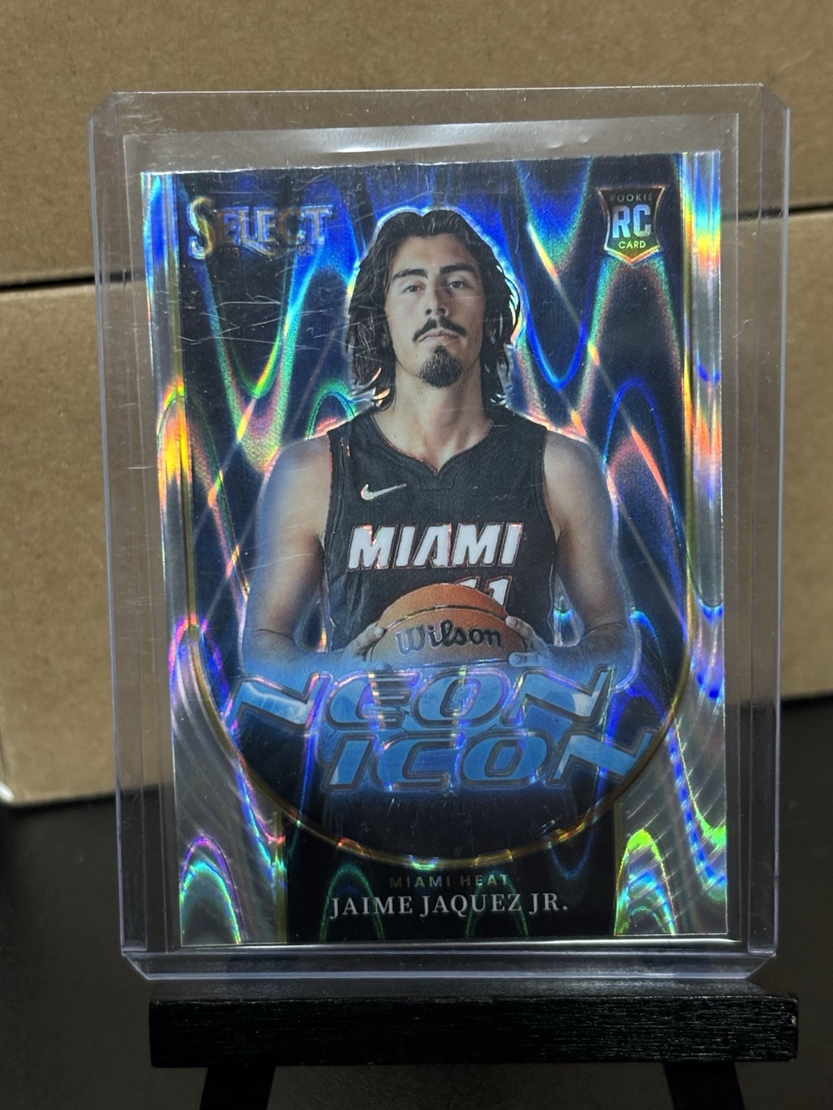Jaime Jaquez Jr. 2023-24 Panini Select Neon Icon Silver Tectonic Prizm RC #3