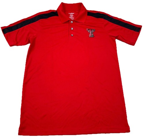 Texas Tech Red Raiders Polo Shirt Men Medium Performance Quick Dry Wicking Golf - 第 1/9 張圖片