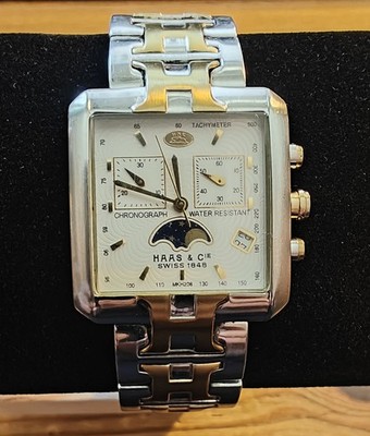 Edler Chronograph von Haas & Cie Swiss 1848, Typ MKH208, guter Zustand