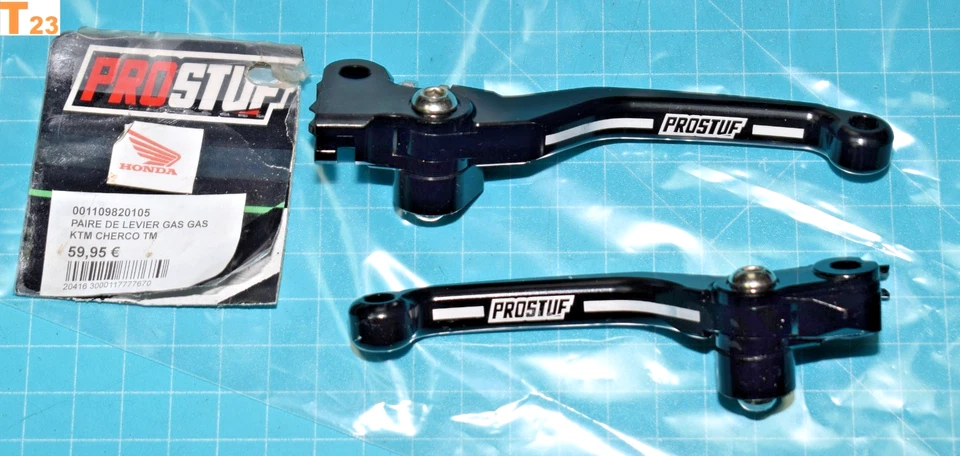 leviers de frein /embrayage repliable PROSTUF HONDA CRF 250 450 R 2007/2020 neuf - Photo 1/1