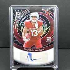 Michael Wilson 2023 Spectra Rookie Hyper Auto /60 #RAU-MWI AZ Cardinals RC