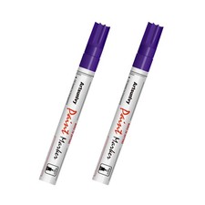 Purple Paint Pens Permanent Markers - 2 Pack 1 Count Pack of 2 ,