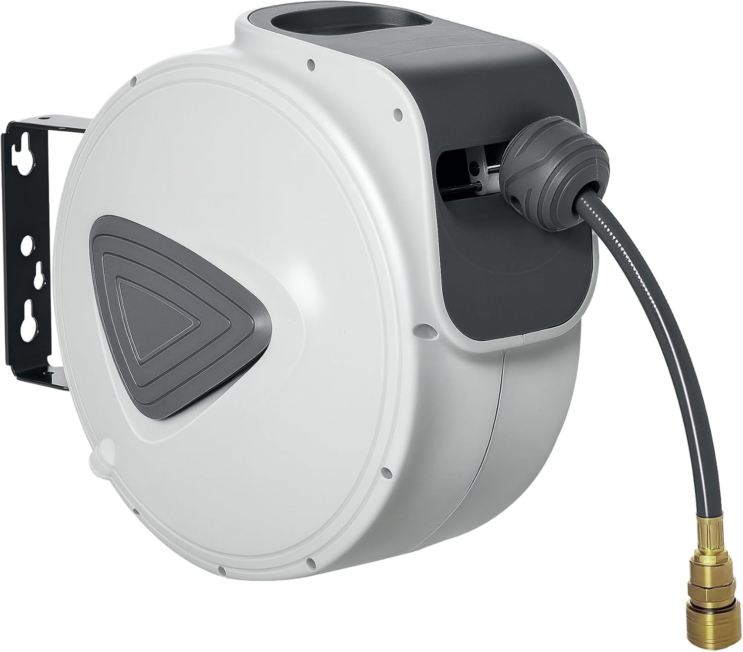 Retractable Air Hose Reel, Wall Mount Auto Rewind Hose- Reel, 10M+ 90Cm