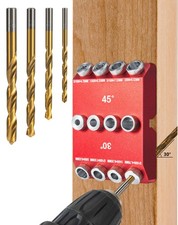 30&deg;45&deg;90&deg; Angle Drill Guide Jig for Straight or Angled Holes