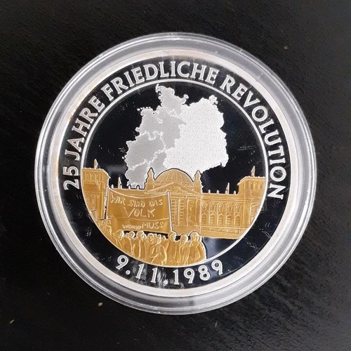 Medal GDR West Germany "25 years peaceful revolution"