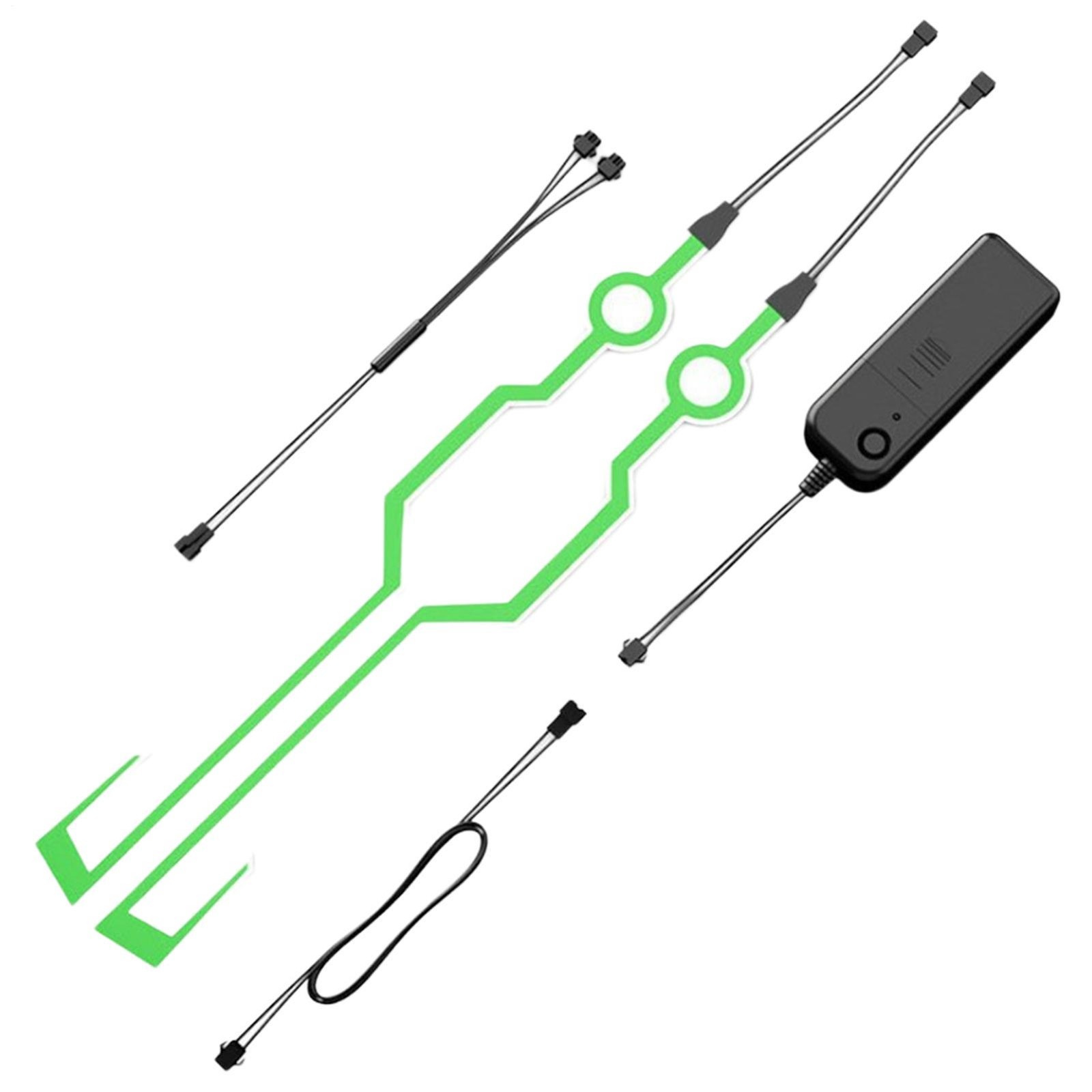 Motorcycle Helmet Light Strip Night Riding LED Light Flashing Signal Sticker 