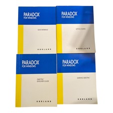 Lot of Borland Paradox For Windows Book Set Of 4 1992 