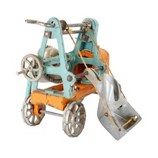Antique Kenton Jaeger Cast Iron/Nickel-Plated Cement Mixer