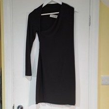 Club L London Women’s Black Size 12 One Shoulder Bodycon Mini Dress