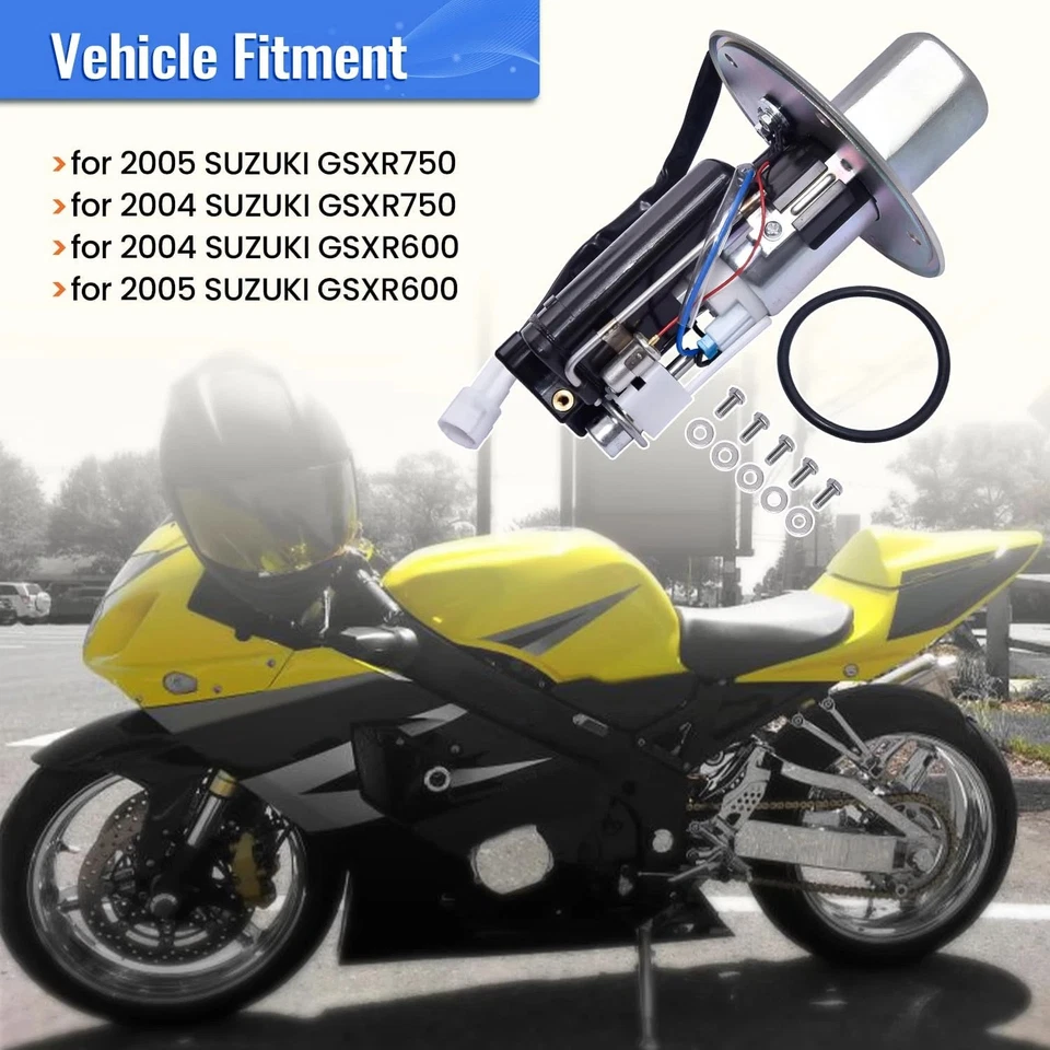Nuevo conjunto de bomba de combustible para Suzuki 2004-2005 GSXR 600 GSXR 750 15100-29G00 EE. UU. Foto 3 de 4