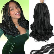 French Curl Braiding Hair Extensions 8 Packs Crochet Braids for Black Women