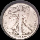 USA 1934-S, Walking Liberty half dollar old silver coin #3587