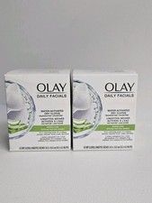 OLAY DAILY FACIALS SENSITIVE CLEAN WTAER ACTIVATED DRY CLOTHS 2Pack 