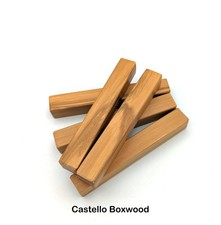 Boxwood, Castelo Ivorywood, Palo Blanco Pen Blanks - You Pick Size Grain