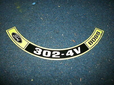 1970 FORD MUSTANG BOSS 302 SHAKER AIR CLEANER DECAL