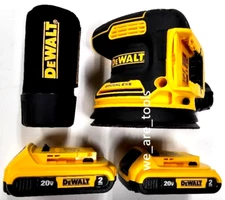 DeWalt DCW210 20V Cordless 5" Orbital Sander,2) DCB203 Battery Brushless 20 Volt