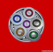 OZ Racing,Futura Felgenringe Gold-Lila-Rot-Blau-Schwarz-Grün Effekt passt bei OZ