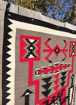 Navajo Rug Native American Indian Blanket Storm Pattern Navajo Rug Native American Indian Blanket Storm Pattern
