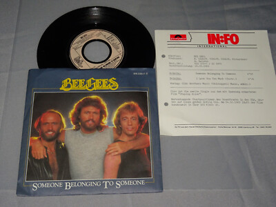 BEE GEES - SOMEONE BELONGING TO / GERMANY 7'' SINGLE 1983 (MINT-) & PROMO-FACTS