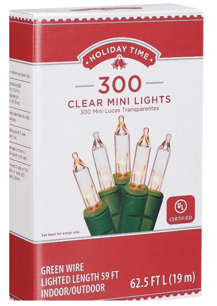 300 count discount green christmas lights