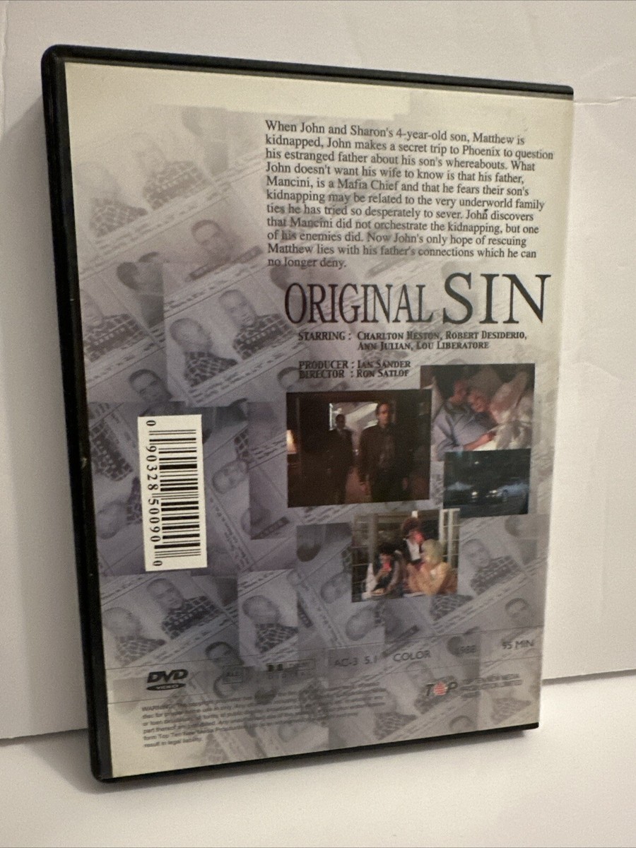 Original Sin (DVD, 1988) CHARLTON HESTON | eBay