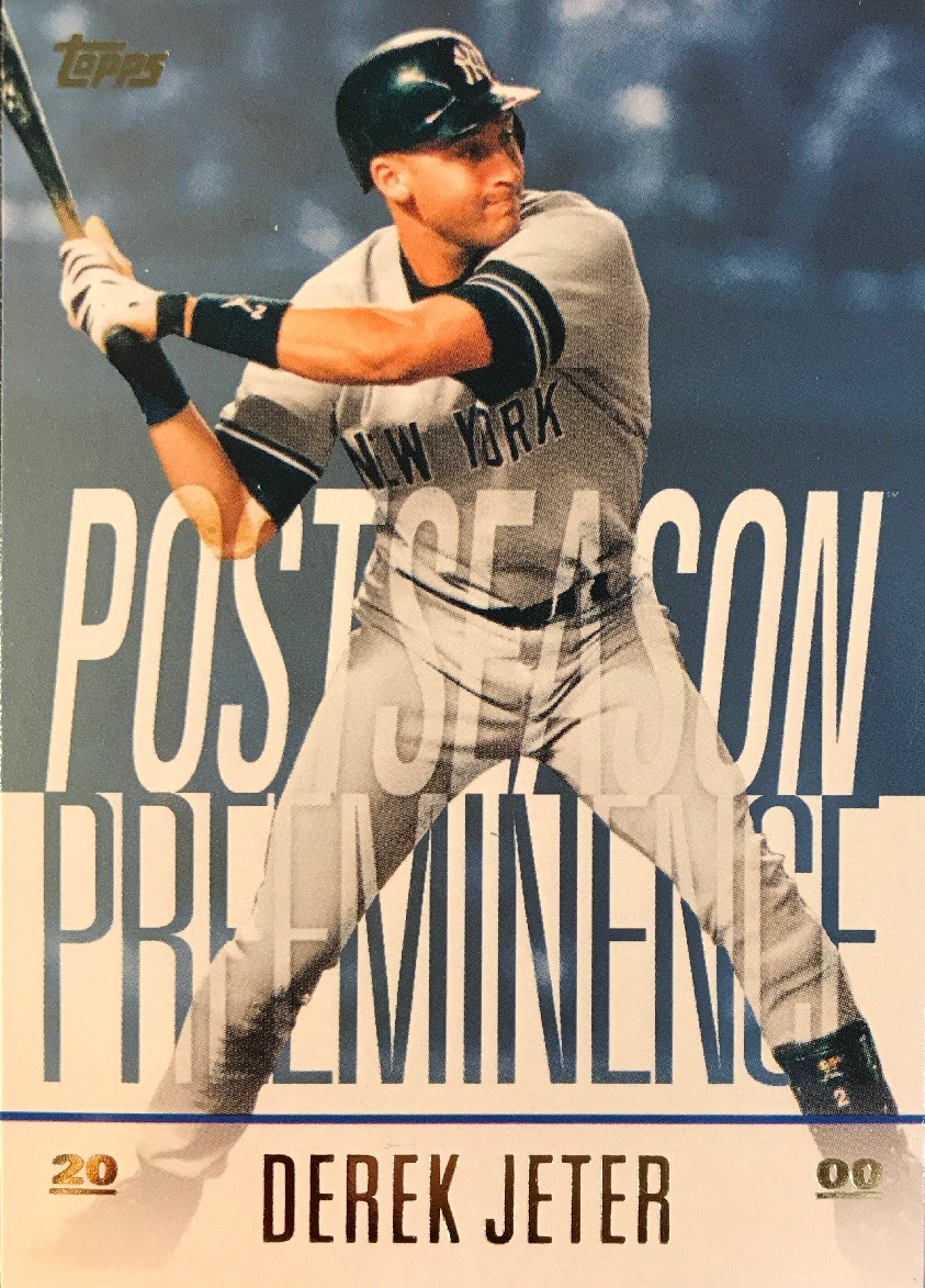 DEREK JETER  2018 Topps Update POSTSEASON PREEMINENCE BLUE Parallel Insert #PO-4