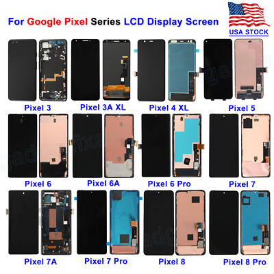 For Google Pixel 3 4 5 6 6A 6Pro 7 7A 8A 8 Pro OLED Display LCD Touch Screen Lot