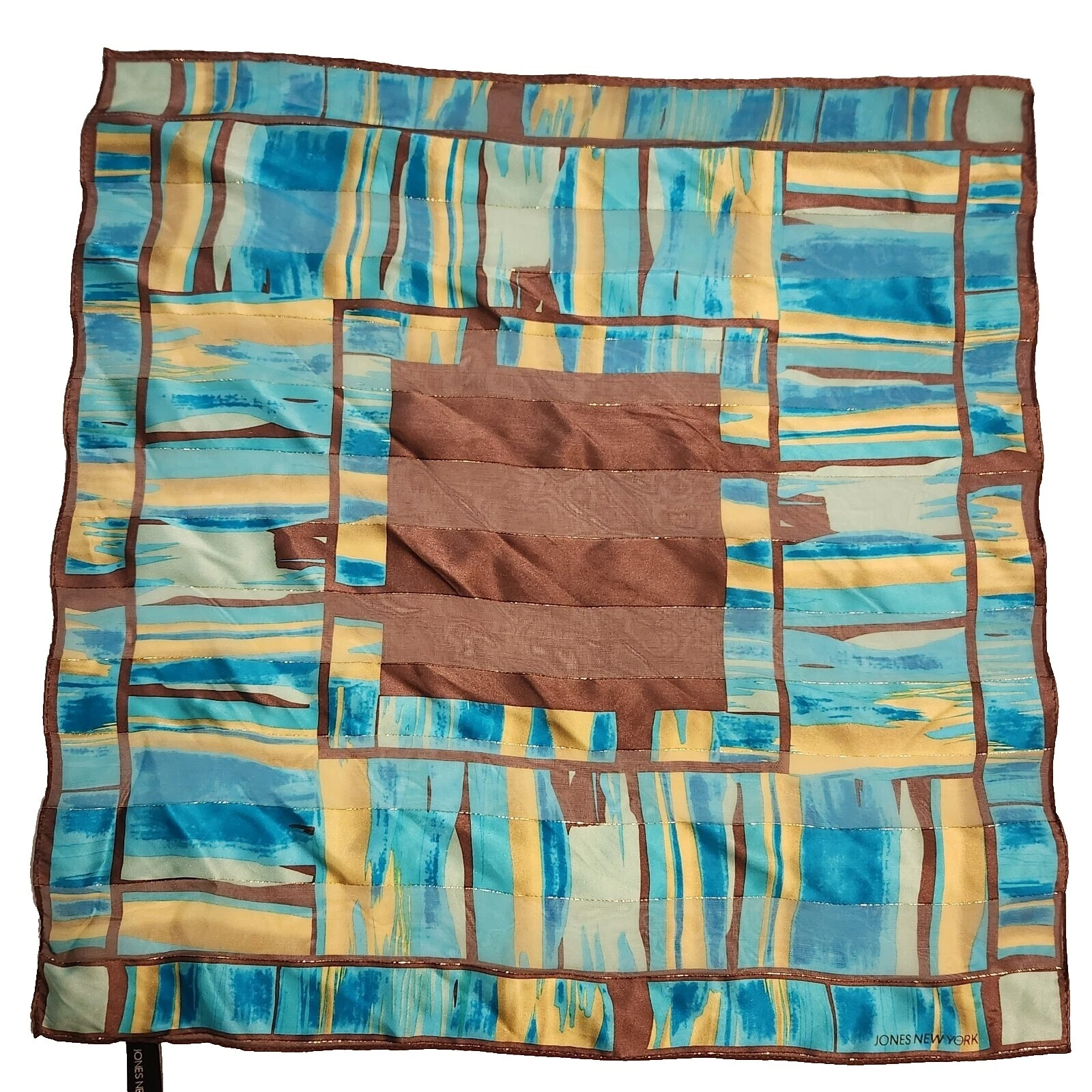 Adult Unisex Geometric 1980s Vintage Scarves & Wraps