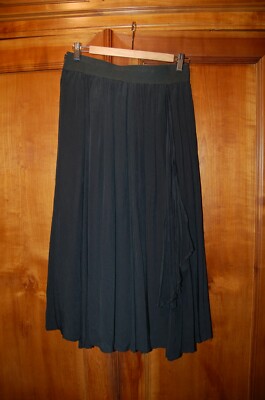  Damen Rock, schwarz, ausgeklappt, 100 Polyester, siehe Maße, gebraucht