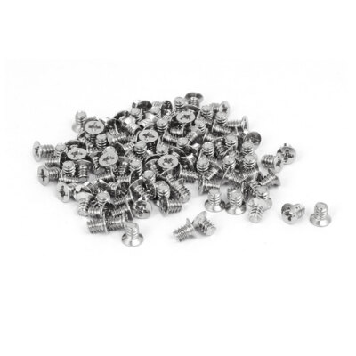 100Stk Computer PC 3,5'' HDD Flatte Kreuzschlitz Festplatte Schraube 6#-32 UNC