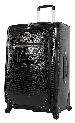 NEW Kathy Van Zeeland Luggage Croco PVC 
